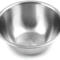 وعاء خلط من الفولاذ المقاوم للصدأ فضي 18 سم