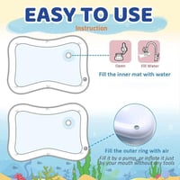 حصيرة نفخ للأطفال مع وسادة مياه