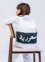 قميص اليوم الوطني قميص كتان كم طويل