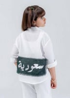 قميص اليوم الوطني قميص كتان كم طويل