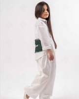 قميص كتان كم طويل- سعوديه