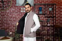 سديري جوخ دبل فيس اسود ورمادي