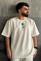 تيشيرت - اليوم الوطني السعودي 95 للشباب سيفين ونخل...