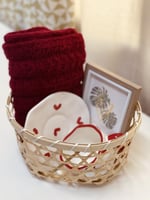 سلة الشتوية الأنيقه ( أحمر )