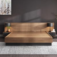 سرير ماستر +2 كومود - بنى×رمادي