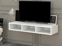 طاولة تلفاز 97 سم - أبيض