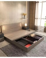 غرفة نوم جاهزة-خشبي×أسود