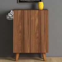 خزانة احذية 58 سم - بني