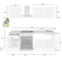 وحدة تخزين مطبخ- رماديXخشبي