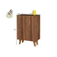 خزانة احذية 58 سم - بني