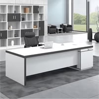 مكتب مودرن 200سم-ابيض