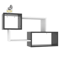 وحدة أرفف 20 سم - أبيض×أسود