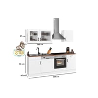 وحدة تخزين مطبخ- ابيض