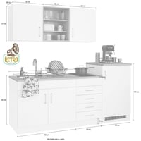 وحدة تخزين مطبخ- أبيض×بيج