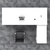 مكتب مودرن 200سم-ابيض