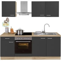 وحدة تخزين مطبخ- رماديXخشبي