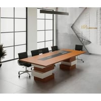 ترابيزة إجتماعات 240سم–خشبي×أبيض