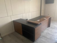 مكتب مودرن 220×160 سم – بني×أسود