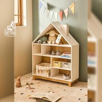 مكتبة 80سم – أوف وايت×بيج