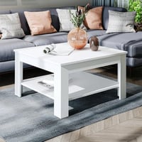 طاولة قهوة 80 سم - أبيض