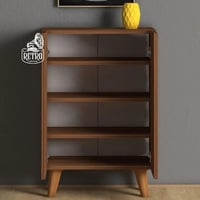 خزانة احذية 58 سم - بني