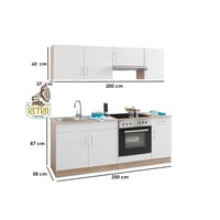 وحدة تخزين مطبخ- أبيض