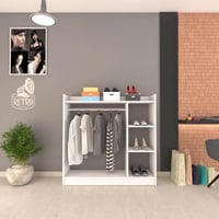 خزانة ملابس 80 سم – أبيض