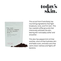 مقشر القهوة والنعناع من فرانك بودي