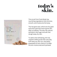 مقشر التلألؤ من فرانك بودي - 220 جرام
