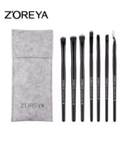 فرش مكياج 7 قطع مع شنطة صغيرة من ZOREYA