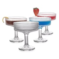 كاسات حلا زجاج منقطة