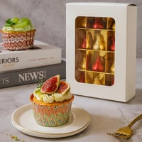 علب شوكولاته غطا منفصل مقسم ١٢