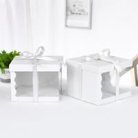 علب كيك بقاعدة مرتفع (بدون شريطه)