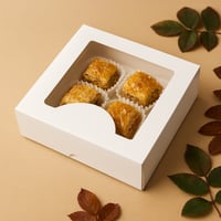 علب ورقيه فخمه بنافذه شفاف