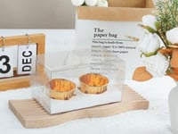 علب كب كيك شفاف مقسم 2