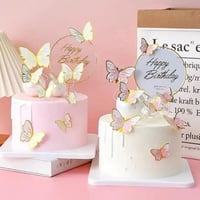 فراشات زينة كيك