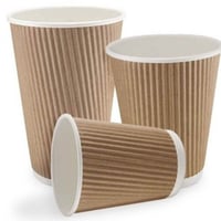 كاسات ورقية طبقتين مموج