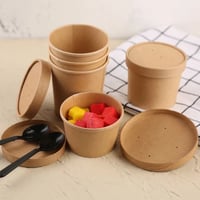 زبدية ورقية للنودلز 8 انز مع الغطاء