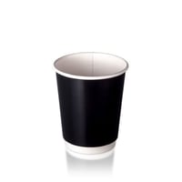 كوب ورق اسود دبل 8 انز