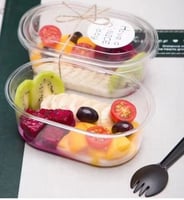 علب بلاستيك شفافة بغطاء منفصل للحلى