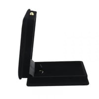 علب مجوهرات مخمل اسود 9x8x3 سم