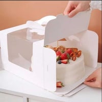 علب كيك ورق بمسكه