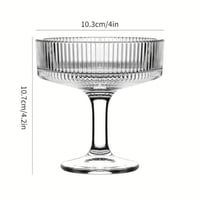 كاسات حلا زجاج مخططه