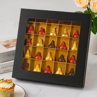 علب شوكولاتة فاخرة غطا منفصل مقسم ٣٦