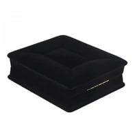 علب مجوهرات مخمل اسود 9x8x3 سم