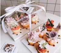 علب كب كيك 6 فتحات