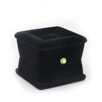 علب خاتم مخمل اسود 8x6x3 سم