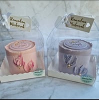 علب كيك شفاف بمسكه