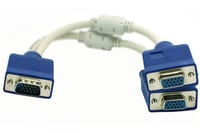 كيبل مقسم من كمبيوتر الى شاشتين