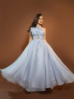 فستان توباز الازرق